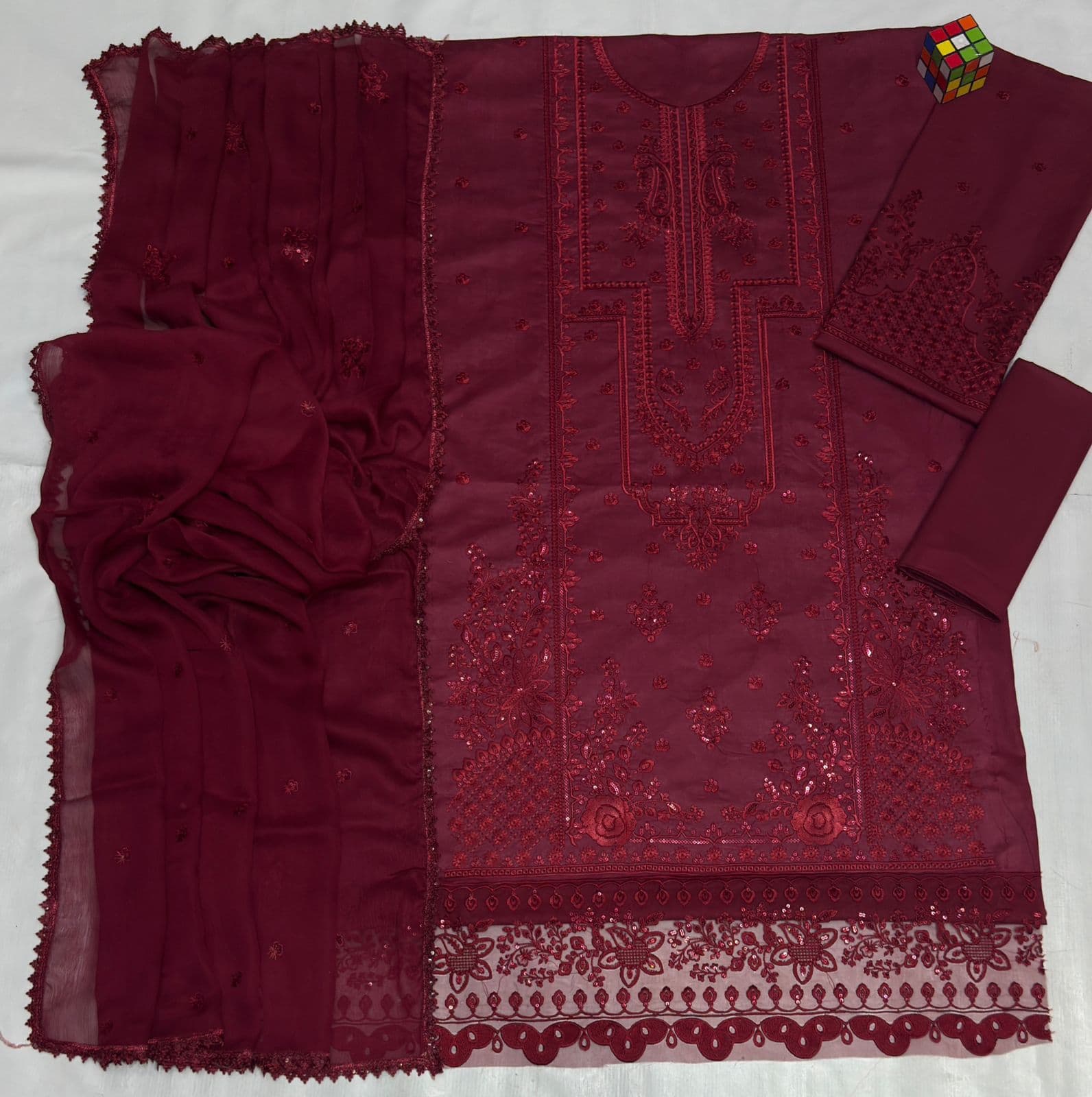 Laam Embroidered Lawn Suit