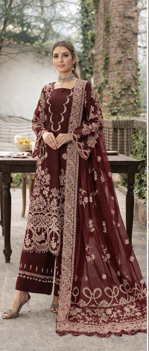Embroidered suit