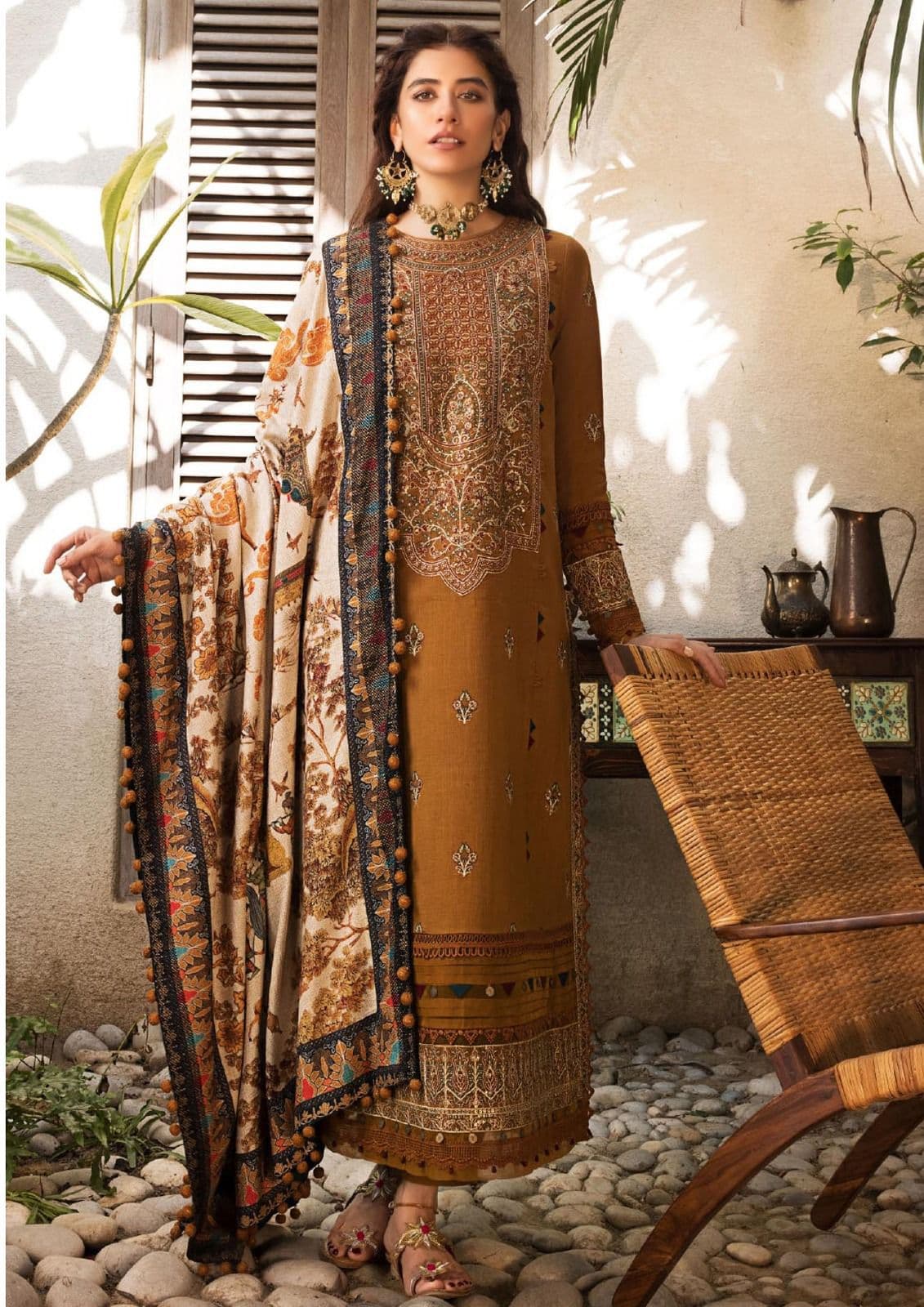 Alkaram Embroidered Lawn