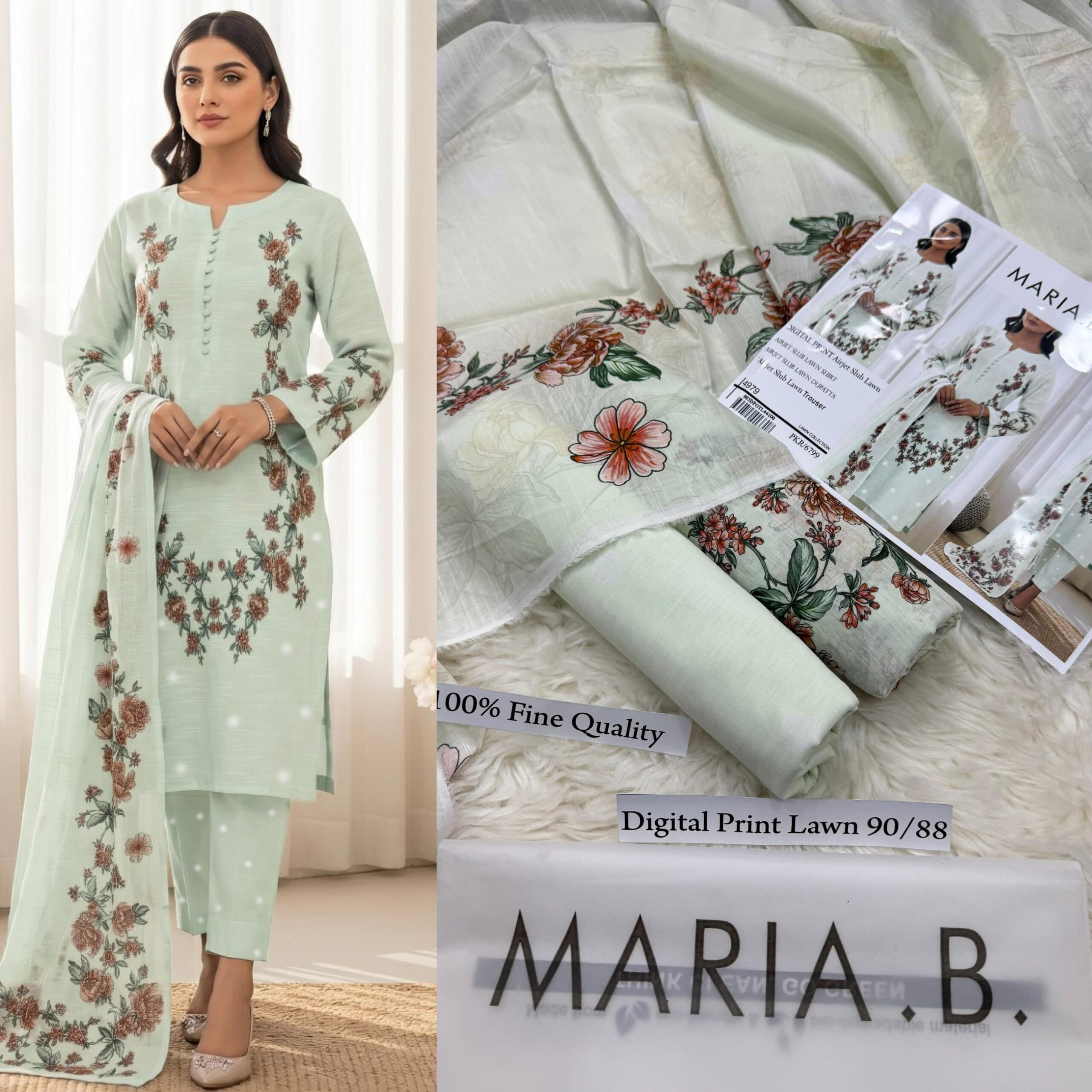 Maria B. Lawn Suit