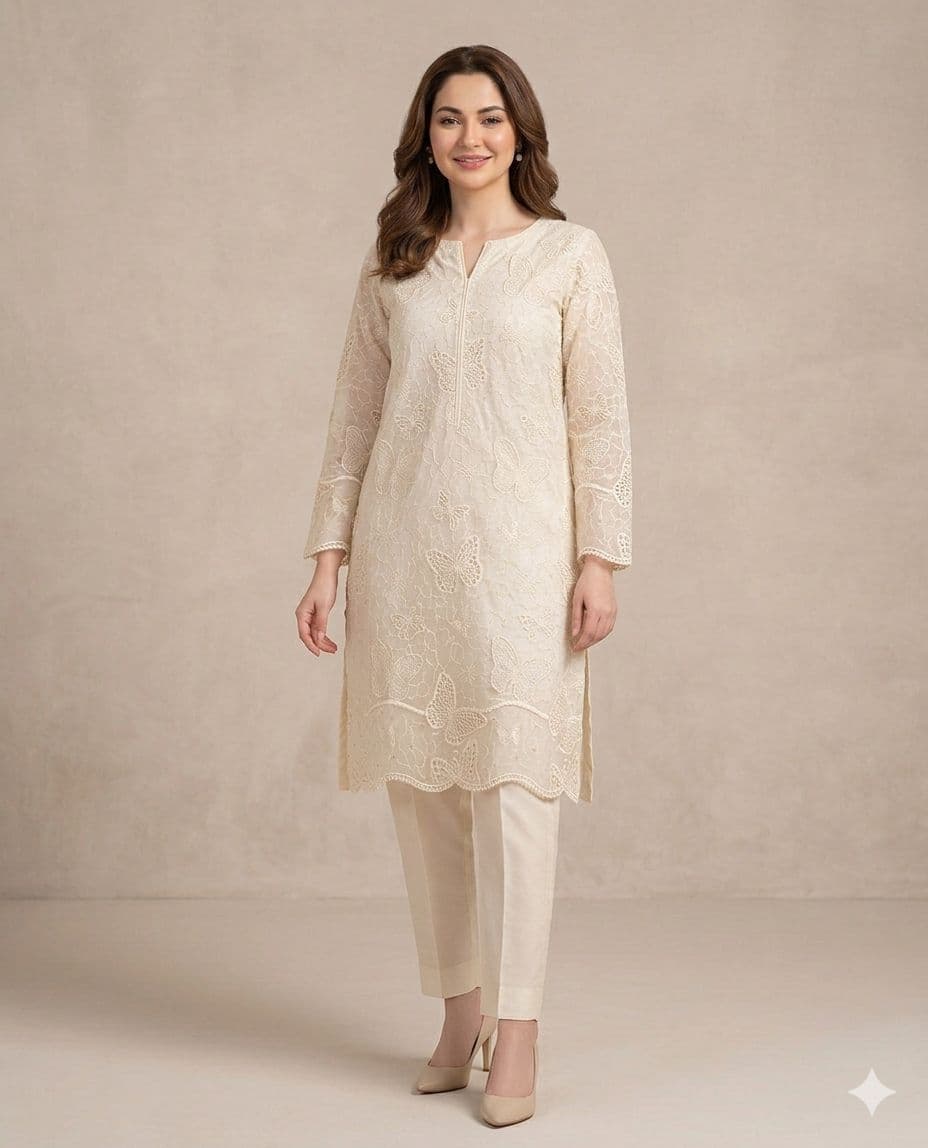 Unstitched 3 piece lawn Suit 