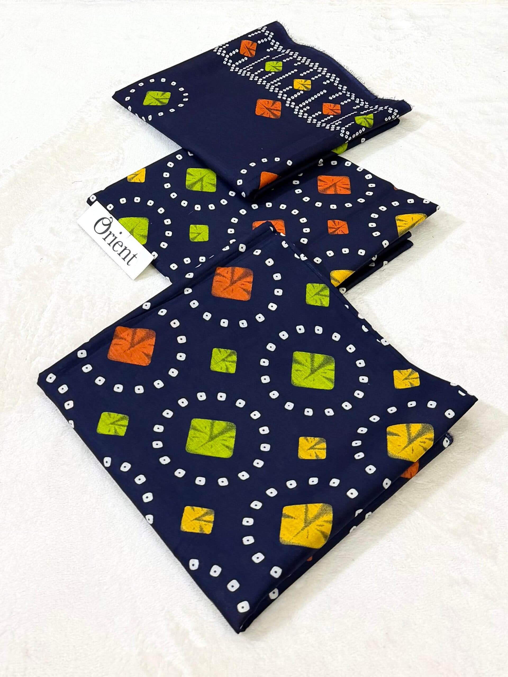 Unstitched 3 piece lawn Suit 