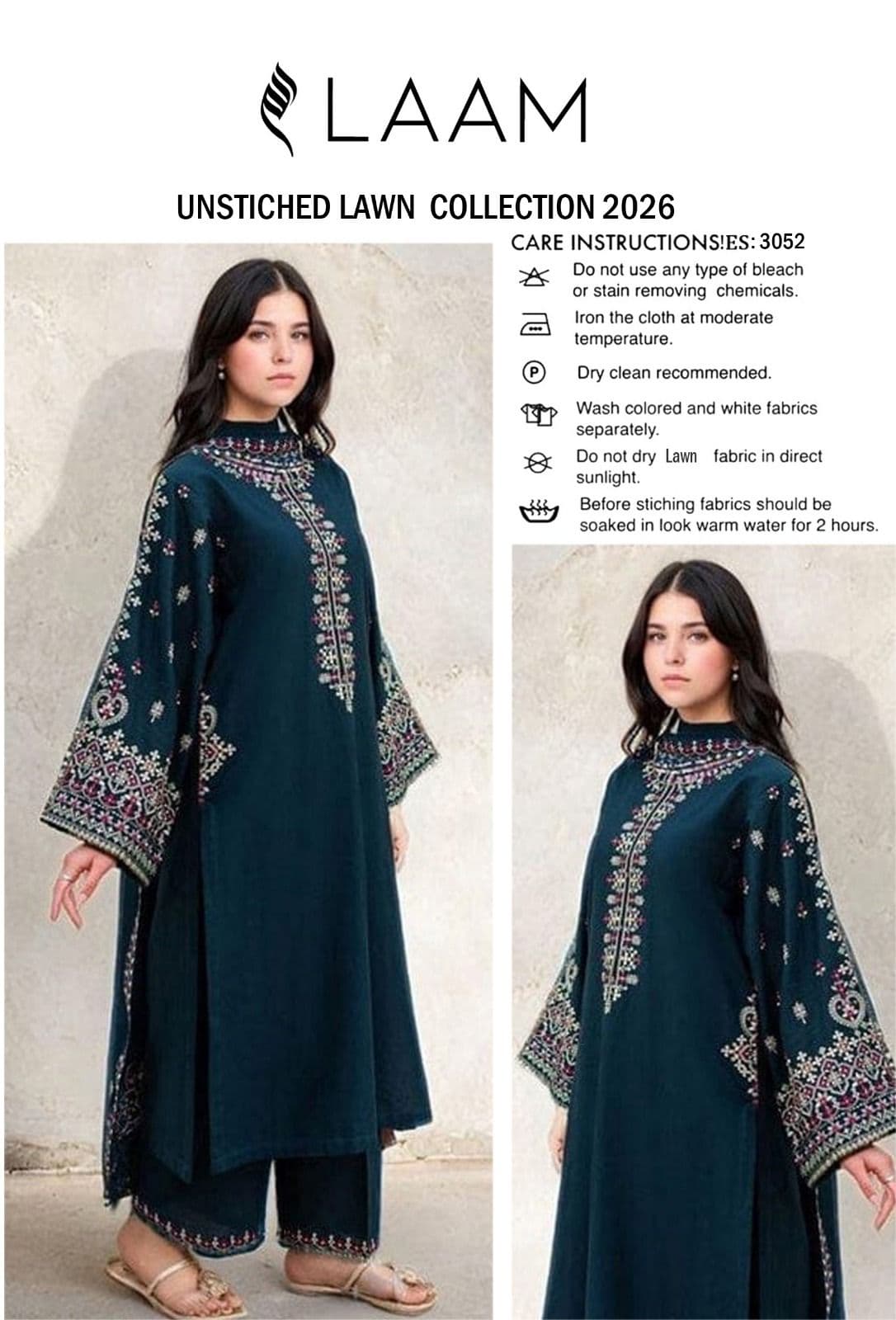 LAAM Unstitched Lawn Suit