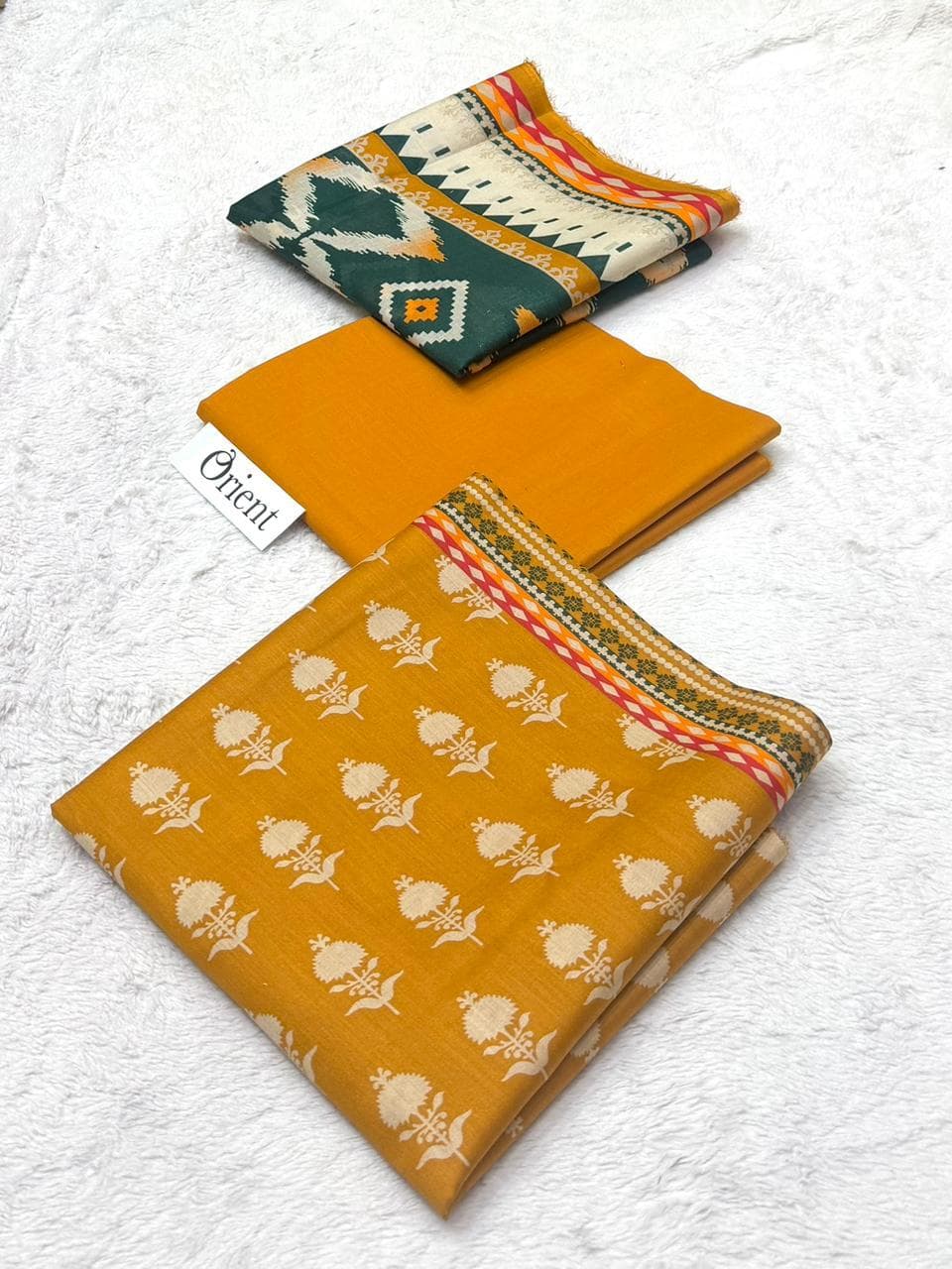 Unstitched Embroided 3 piece Lawn Suit