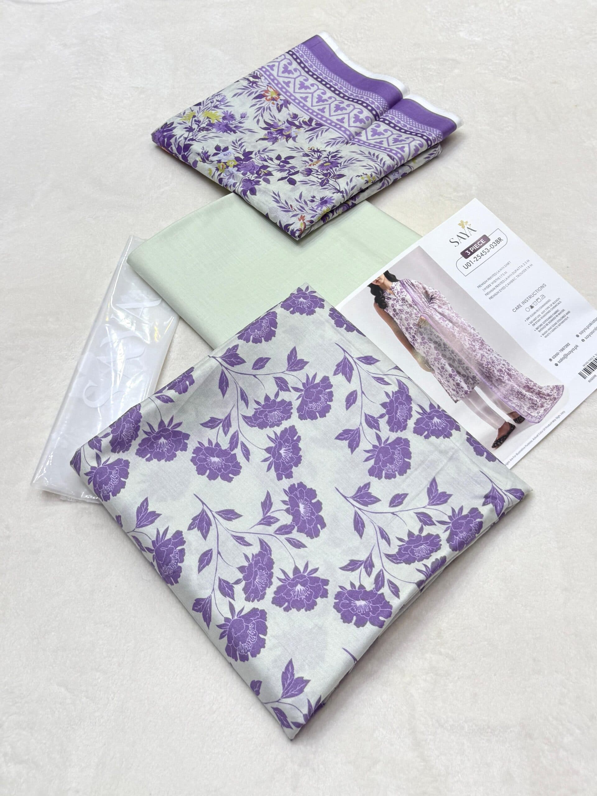 Saya 3 Piece Lawn Suits image 3