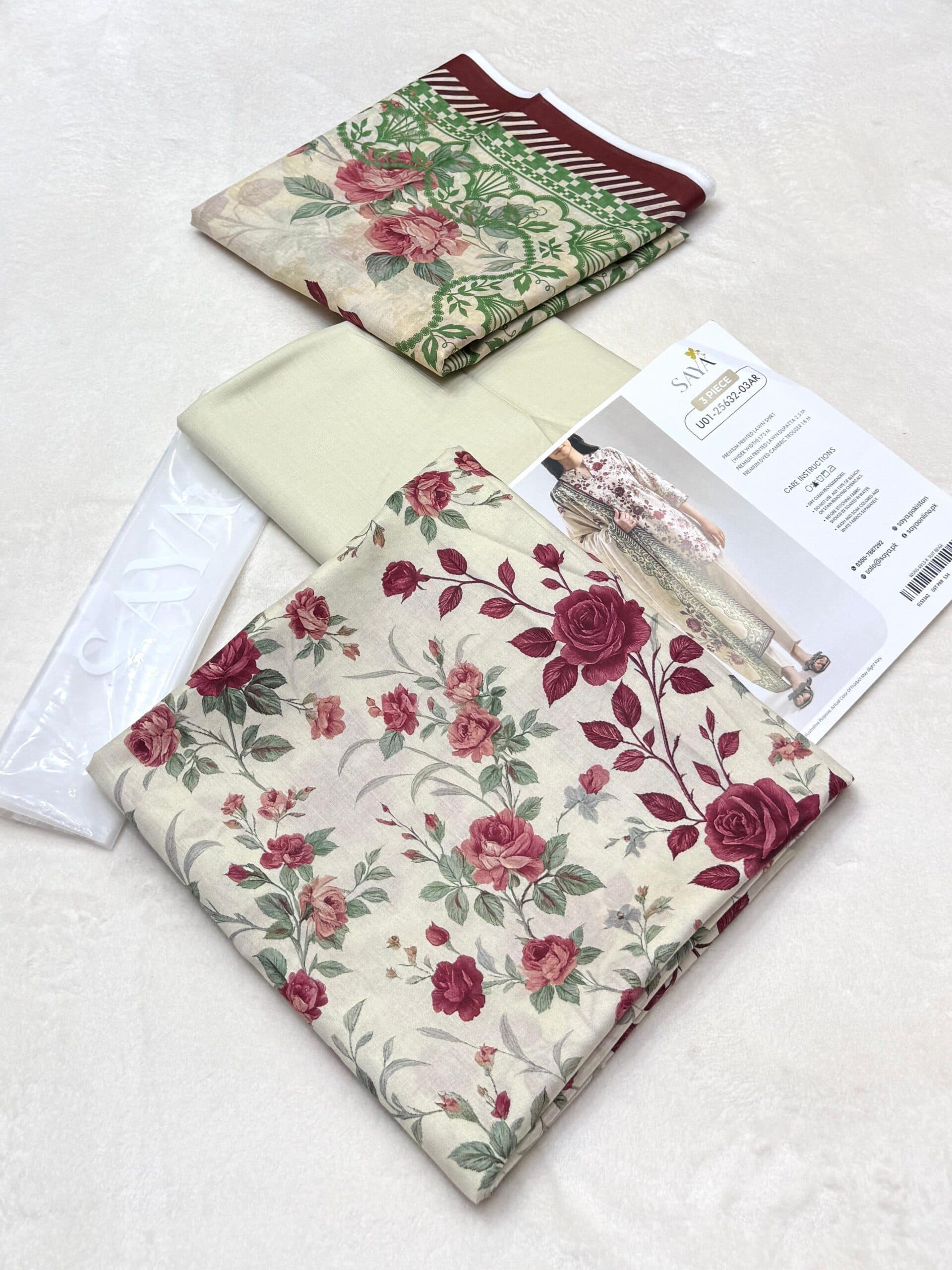 Saya 3 Piece Lawn Suits image 4