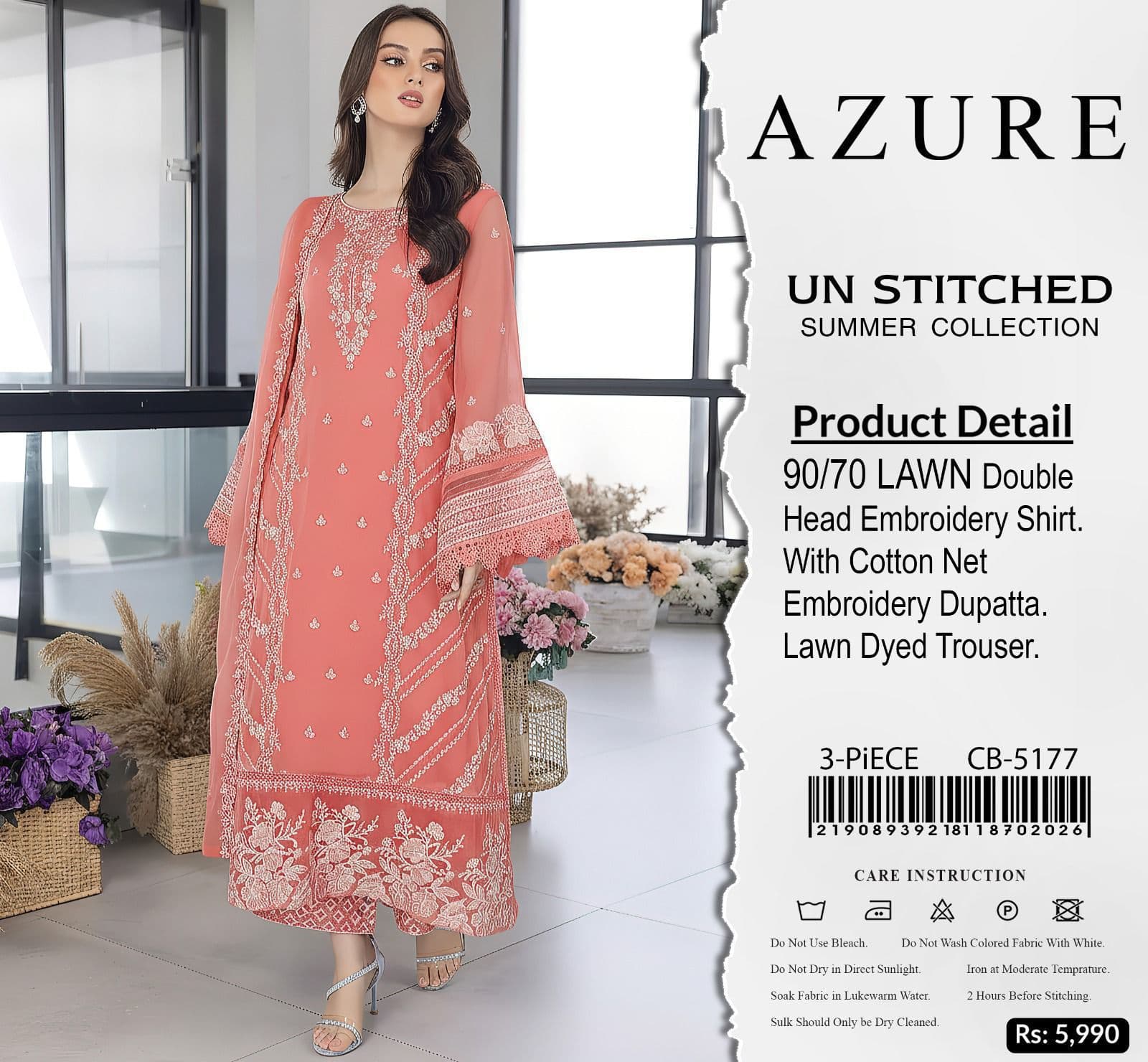Azure Lawn Suit