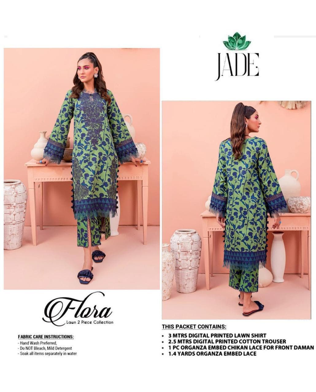 Jade 2 Piece lawn Suits