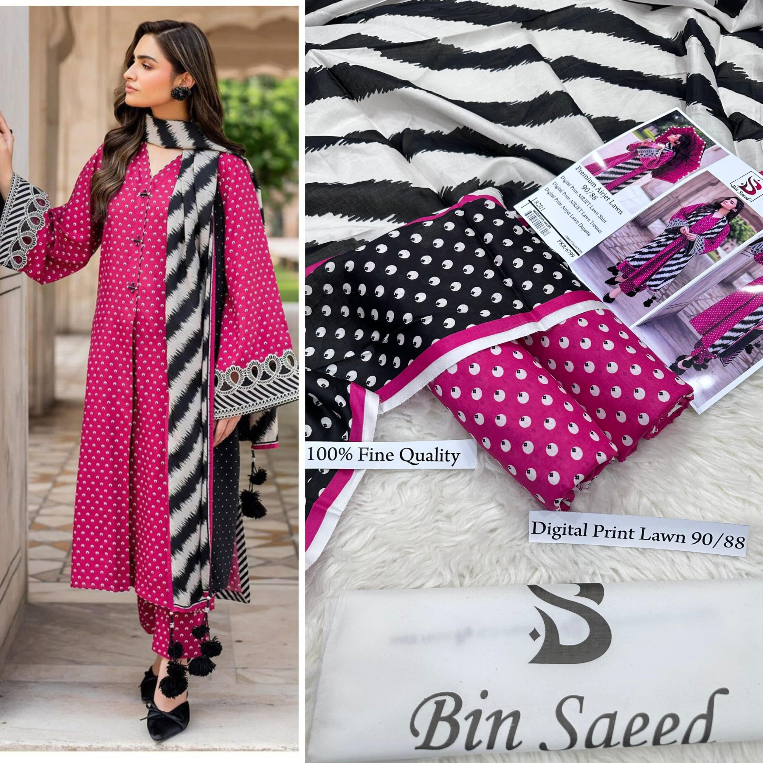 Bin Saeed Lawn Suit