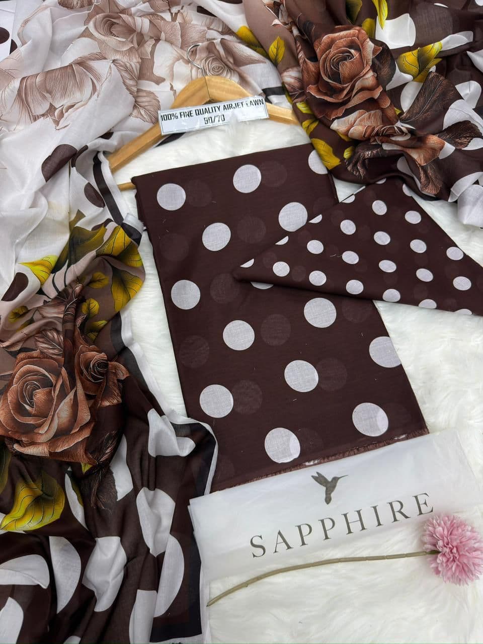Sapphire Lawn Suit